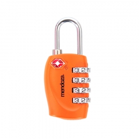 [멘도자]TSA037 자물쇠 오렌지색상 4다이얼 여행가방 잠금장치