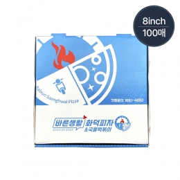 무료배송 /바른생활 피자박스 4각 8인치 (100매)