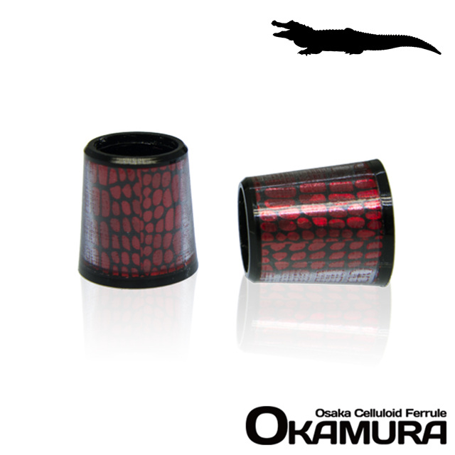 오카무라 카이만 셀룰로이드페럴 OKAMURA [HI-36-13 B9 Holo RED] 9.3mm x 13.8mm x 15.0mm
