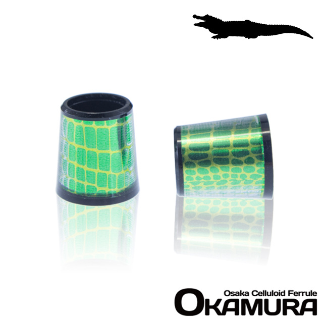 오카무라 카이만 셀룰로이드페럴 OKAMURA [HI-36-37 KIWI-1 GREEN] 9.3mm x 13.8mm x 15.0mm