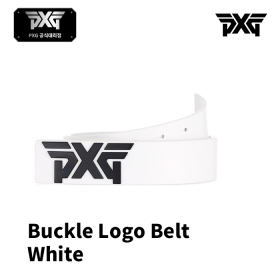 피엑스지 PXG 버클 로고 벨트 화이트 Buckle Logo Belt White