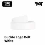 PXG 버클 로고 벨트 화이트 Buckle Logo Belt White