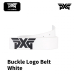 PXG 버클 로고 벨트 화이트 Buckle Logo Belt White