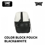 피엑스지 PXG 컬러 블럭 파우치 블랙&화이트 COLOR BLOCK POUCH BLACK&WHITE