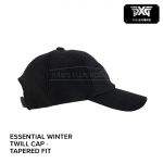 피엑스지 PXG 에센셜 ESSENTIAL 겨울 트윌 캡 WINTER TWILL CAP - TAPERED FIT 테이퍼드 핏 블랙