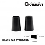 오카무라 OKAMURA 기본 무링 블랙 FAT 페럴 [BLACK Fat Standard] 9.25mm x 15.0mm x 21.0mm